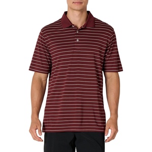 image:imageAmazon Essentials Mens RegularFit QuickDry ShortSleeve Golf Polo ShirtDark Burgundy