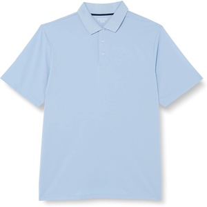 image:imageAmazon Essentials Mens RegularFit QuickDry ShortSleeve Golf Polo ShirtLight Blue
