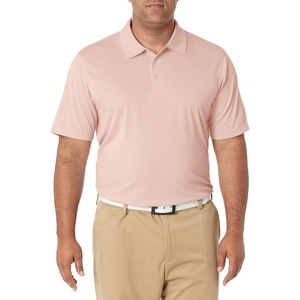 image:imageAmazon Essentials Mens RegularFit QuickDry ShortSleeve Golf Polo ShirtLight Pink