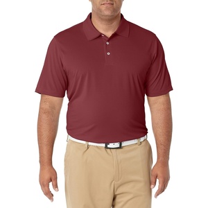 image:imageAmazon Essentials Mens RegularFit QuickDry ShortSleeve Golf Polo ShirtRich Burgundy