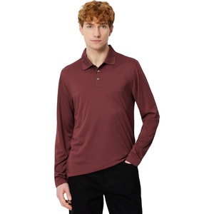 image:imageAmazon Essentials Mens Slim Fit Long Sleeve Quick Dry Golf Polo ShirtRich Burgundy