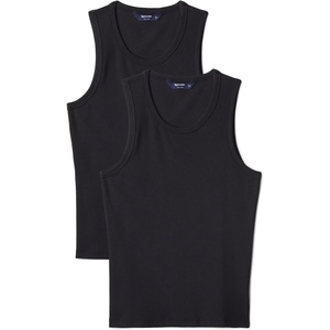image:imageAmazon Essentials Mens SlimFit Ribbed Tank Top Pack of 2Black