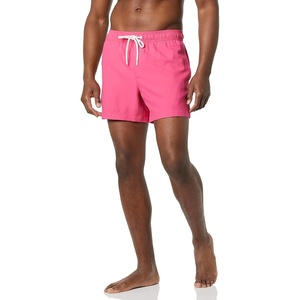 image:imageAmazon Essentials Mens Swim Trunks with Mesh Lining Pockets Drawstring ClosureHot Pink