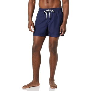 image:imageAmazon Essentials Mens Swim Trunks with Mesh Lining Pockets Drawstring ClosureNavy