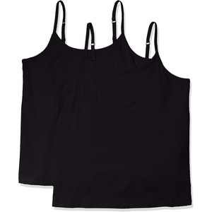 image:imageAmazon Essentials Womens Fitted Tank Top Camisole Undershirts Plus SizeBlack