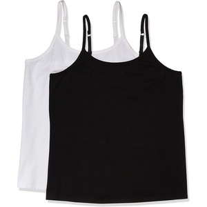 image:imageAmazon Essentials Womens Fitted Tank Top Camisole Undershirts Plus SizeBlackWhite