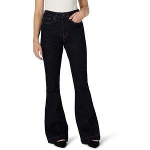 image:imageAmazon Essentials Womens High Stretch Flattering HighRise Flare JeansRinse