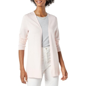 image:imageAmazon Essentials Womens Lightweight Long Sleeve OpenFront Cardigan Sweater Available in Plus SizePale Pink