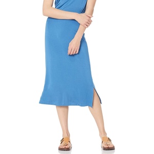 image:imageAmazon Essentials Womens PullOn Knit Midi Skirt with Elastic Waist Stretchy Available in Plus SizeBlue