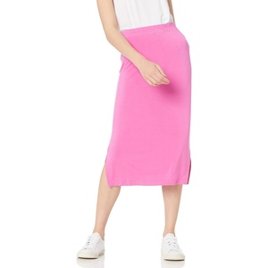 image:imageAmazon Essentials Womens PullOn Knit Midi Skirt with Elastic Waist Stretchy Available in Plus SizeBright Pink
