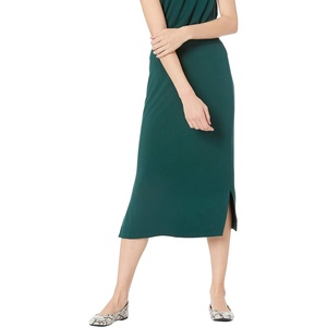 image:imageAmazon Essentials Womens PullOn Knit Midi Skirt with Elastic Waist Stretchy Available in Plus SizeDark Green