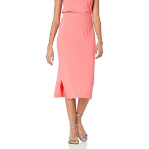 image:imageAmazon Essentials Womens PullOn Knit Midi Skirt with Elastic Waist Stretchy Available in Plus SizePeach