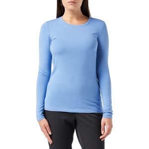 image:imageAmazon Essentials Womens RegularFit LongSleeve Crewneck TShirt Available in Plus SizeBlue