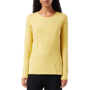 image:imageAmazon Essentials Womens RegularFit LongSleeve Crewneck TShirt Available in Plus SizeDark Yellow