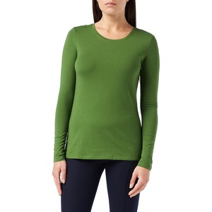 image:imageAmazon Essentials Womens RegularFit LongSleeve Crewneck TShirt Available in Plus SizeGreen