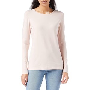 image:imageAmazon Essentials Womens RegularFit LongSleeve Crewneck TShirt Available in Plus SizePale Pink