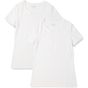 image:imageAmazon Essentials Womens RegularFit ShortSleeve Crewneck TShirt MultipacksWhite