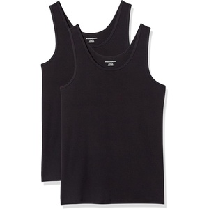 image:imageAmazon Essentials Womens SlimFit Ribbed Scoop Neck Tank TopsBlack