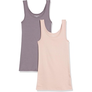 image:imageAmazon Essentials Womens SlimFit Ribbed Scoop Neck Tank TopsBlushMauve