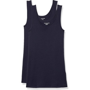 image:imageAmazon Essentials Womens SlimFit Ribbed Scoop Neck Tank TopsNavy