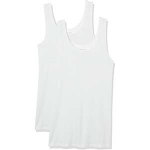 image:imageAmazon Essentials Womens SlimFit Ribbed Scoop Neck Tank TopsWhite