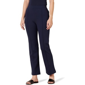 image:imageAmazon Essentials Womens Stretchy Ponte PullOn Mid Rise Ankle Length PantsNavy