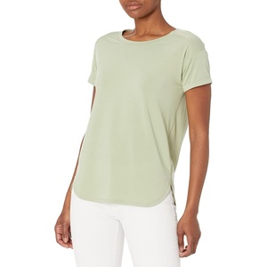 image:imageAmazon Essentials Womens Studio RelaxedFit Lightweight Crewneck TShirt Available in Plus SizeLight Green