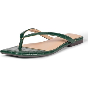 image:imageAmazon Essentials Womens Thong SandalsGreen Faux Crocodile