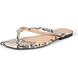 image:imageAmazon Essentials Womens Thong SandalsGrey Faux Snakeskin