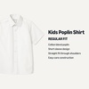 image:imageAmazon Essentials Boys Short Sleeve Poplin ShirtBright White  3 Pack