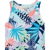 image:imageAmazon Essentials Girls and Toddlers Fit and Flare Knit Sleeveless Tank Dress Pack of 2PurpleTropical