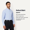 image:imageAmazon Essentials Mens SlimFit LongSleeve Dress Shirt ButtonDown Oxford with PocketBlue