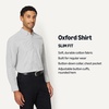 image:imageAmazon Essentials Mens SlimFit LongSleeve Dress Shirt ButtonDown Oxford with PocketGrey