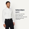 image:imageAmazon Essentials Mens SlimFit LongSleeve Dress Shirt ButtonDown Oxford with PocketWhite