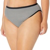 image:imageAmazon Essentials Womens Cotton Stretch HighCut Bikini Panty MultipackBasic Colors