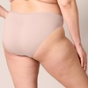 image:imageAmazon Essentials Womens Cotton Stretch HighCut Bikini Panty MultipackBeigeBlackGrey HeatherWhite