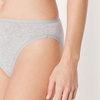 image:imageAmazon Essentials Womens Cotton Stretch HighCut Bikini Panty MultipackMedium Grey Heather
