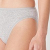 image:imageAmazon Essentials Womens Cotton Stretch HighCut Bikini Panty MultipackMedium Grey Heather