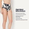 image:imageAmazon Essentials Womens High Waist Swim Bottom Available in Plus SizeCream Black Floral