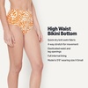 image:imageAmazon Essentials Womens High Waist Swim Bottom Available in Plus SizeRust Orange Abstract Palms