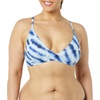 image:imageAmazon Essentials Womens LightSupport Triangle Bikini Swimsuit Top with Adjustable StrapsBlue Tie Dye