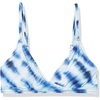 image:imageAmazon Essentials Womens LightSupport Triangle Bikini Swimsuit Top with Adjustable StrapsBlue Tie Dye