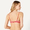 image:imageAmazon Essentials Womens LightSupport Triangle Bikini Swimsuit Top with Adjustable StrapsBright Red Multi Folk Floral