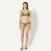 image:imageAmazon Essentials Womens LightSupport Triangle Bikini Swimsuit Top with Adjustable StrapsOlive