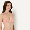 image:imageAmazon Essentials Womens LightSupport Triangle Bikini Swimsuit Top with Adjustable StrapsPale Peach Micro Floral