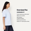 image:imageAmazon Essentials Womens OversizedFit Short Sleeve Crewneck ShirtLight Blue