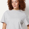 image:imageAmazon Essentials Womens OversizedFit Short Sleeve Crewneck ShirtLight Grey Heather