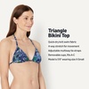 image:imageAmazon Essentials Womens Triangle Bikini TopDeep Blue Paisley