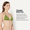 image:imageAmazon Essentials Womens Triangle Bikini TopOlive