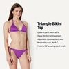 image:imageAmazon Essentials Womens Triangle Bikini TopViolet